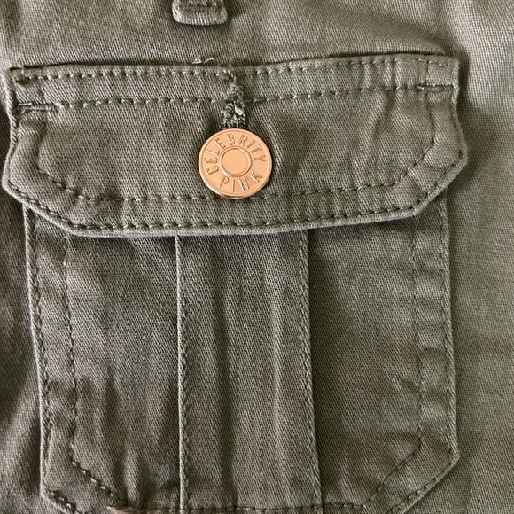 Celebrity Pink Olive Green Button Up Mini Skirt • Used • Size: XSmall​ - Picture 7 of 8